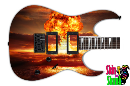  Guitar Skin Fire Atomic 