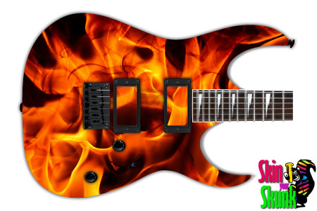  Guitar Skin Fire Combust 