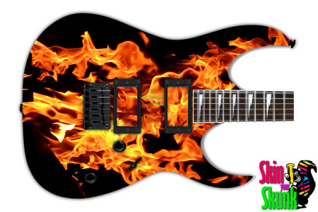  Guitar Skin Fire Erupt 