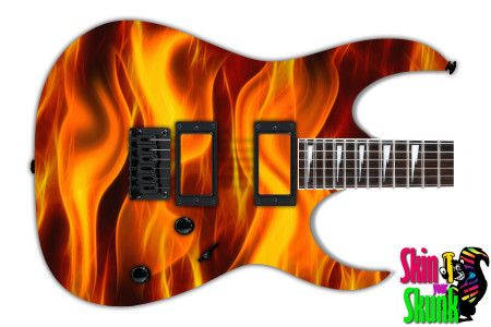  Guitar Skin Fire Pillar 