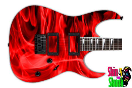  Guitar Skin Fire Red 
