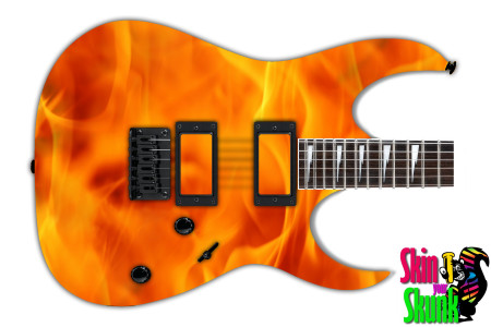  Guitar Skin Fire Solid 