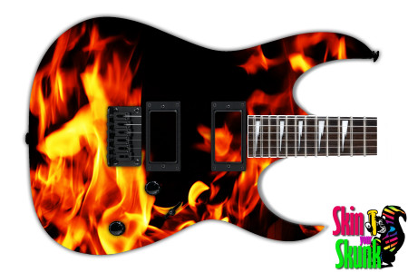  Guitar Skin Fire Torch 