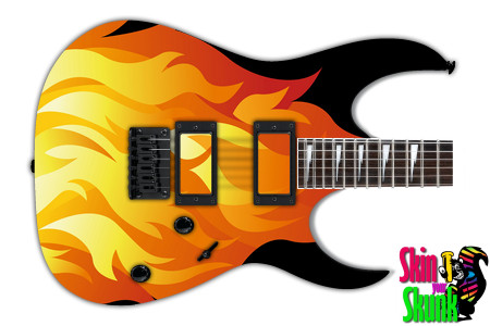  Guitar Skin Fire Vector 