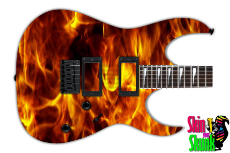  Guitar Skin Fire Wall 