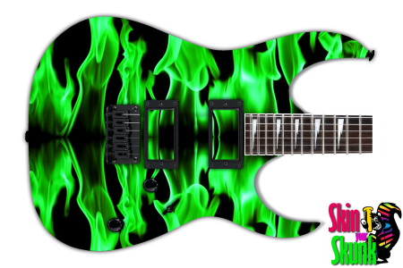  Guitar Skin Fireline Green 