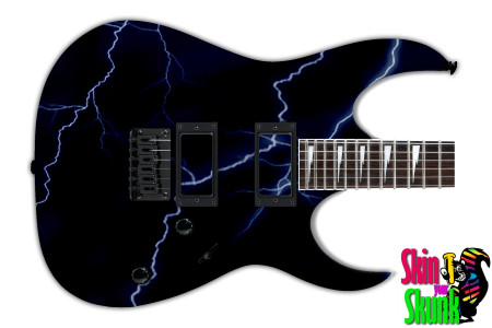  Guitar Skin Lightning Blue 