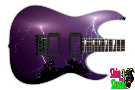  Guitar Skin Lightning Purple 