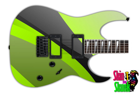  Guitar Skin Geometric Lime 