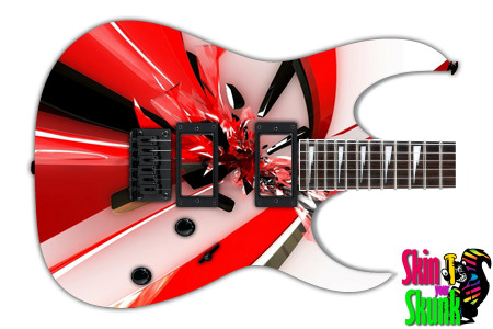  Guitar Skin 3d Red 