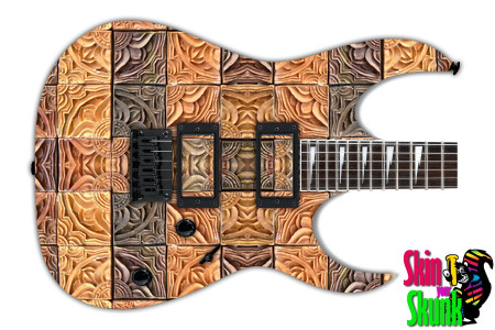  Guitar Skin Abstractpatterns Carved 