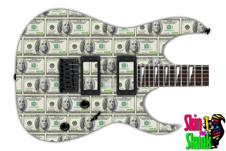  Guitar Skin Abstractpatterns Money 