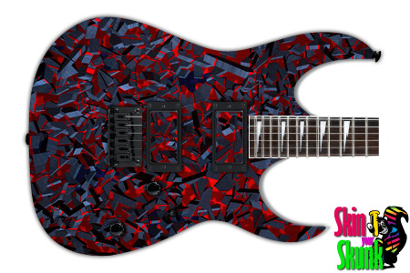  Guitar Skin Abstractpatterns Redrock 