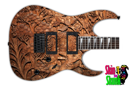  Guitar Skin Ancient Carving 