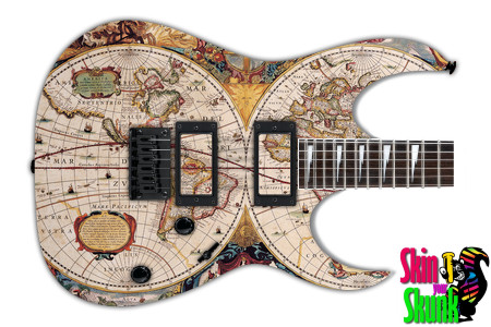  Guitar Skin Ancient World 