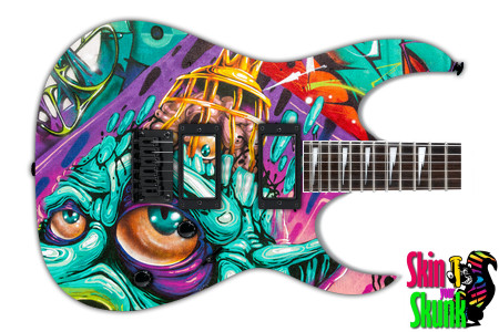  Guitar Skin Graffiti Head 