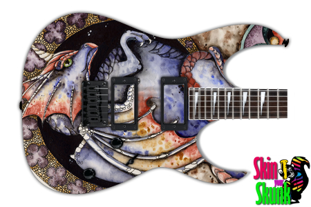  Guitar Skin Awesome Dragon 