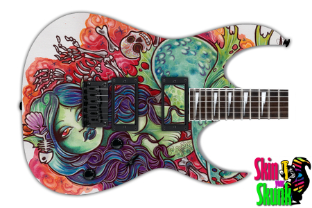  Guitar Skin Awesome Mermaid 