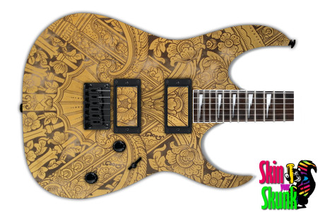  Guitar Skin Ornate Carve 