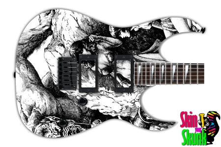  Guitar Skin Engraved Beast 
