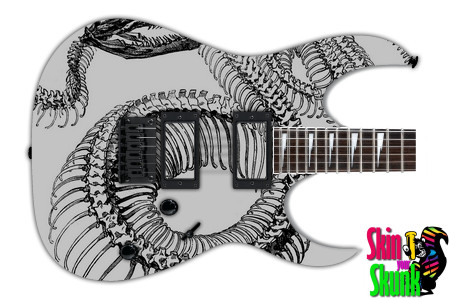  Guitar Skin Engraved Snake 