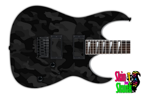  Guitar Skin Camo Black 1 