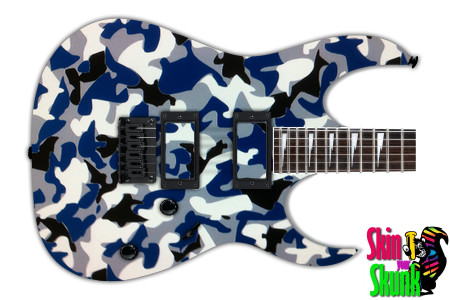  Guitar Skin Camo Blue 2 