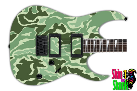 Guitar Skin Camo Green 8 
