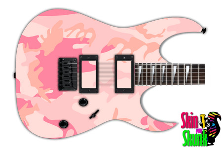  Guitar Skin Camo Pink 1 