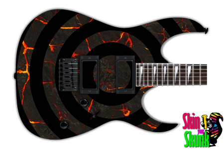  Guitar Skin Bullseye Lava 