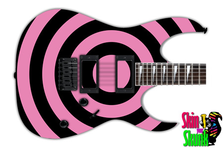  Guitar Skin Bullseye Pink 