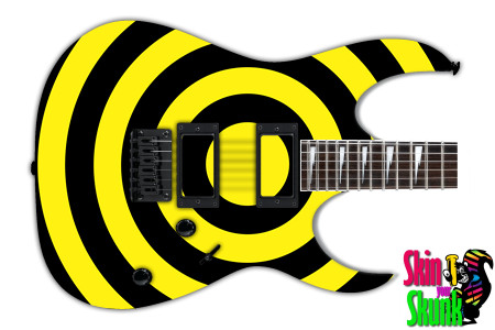  Guitar Skin Bullseye Yellow 