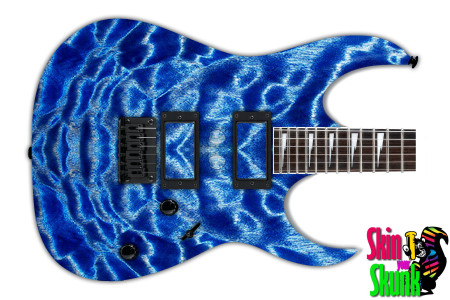  Guitar Skin Classic Blue Quilt 