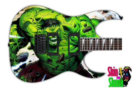  Guitar Skin Comics Green 
