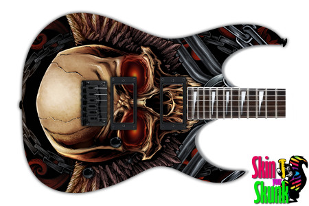  Guitar Skin Flyland Skull 