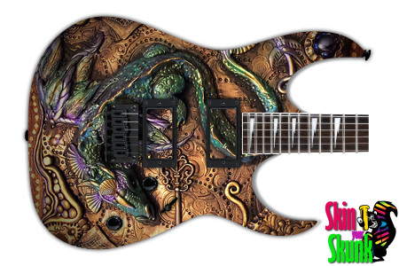  Guitar Skin Steampunk Dragon 