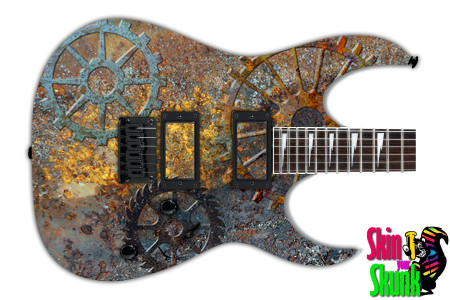  Guitar Skin Steampunk Rust 