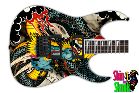  Guitar Skin Tattoos Dragon 