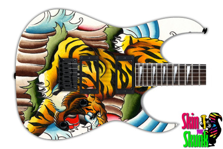  Guitar Skin Tattoos Tiger 