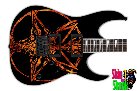  Guitar Skin Baphomet Blackfire 8k 