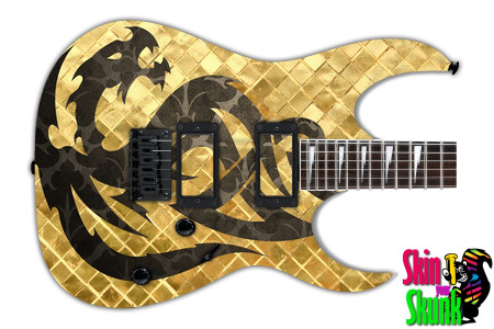  Guitar Skin Drakko Gothicgold 