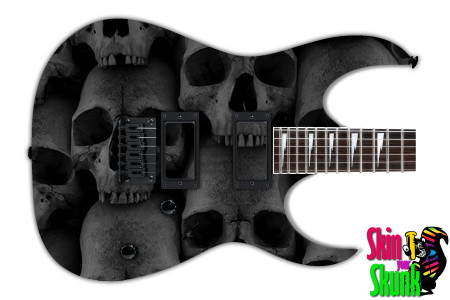  Guitar Skin Skull Bones 