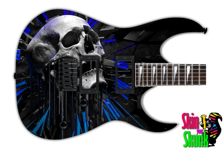  Guitar Skin Skull Time 