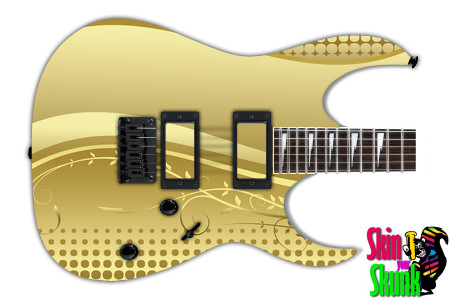  Guitar Skin Elegant Golden 