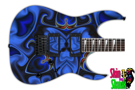  Guitar Skin Kaleidoscope Blue 