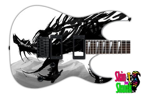  Guitar Skin Dragon Grunge 