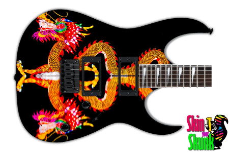  Guitar Skin Dragon Lights 