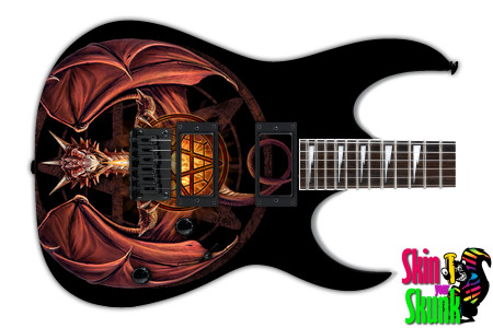  Guitar Skin Dragon Pentagram 