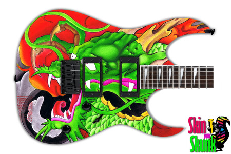  Guitar Skin Dragon Tattoo 