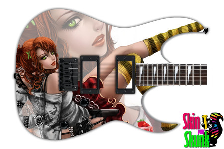  Guitar Skin Fantasexy Redhead 